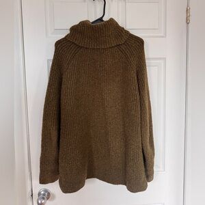 Madewell Mercer Turtleneck Sweater - Heathered Moss